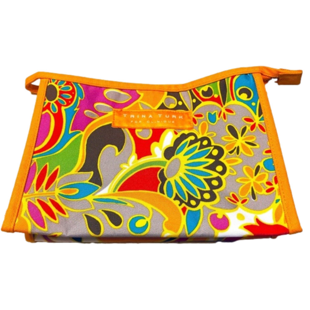 𝅺trina Turk for Clinique Tropical Print Makeup Bag